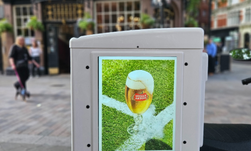Stella Pub Pic on Motorbike