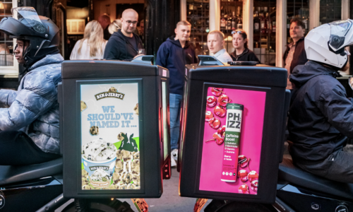 Advertising Bikes Outside Pub in the Summer